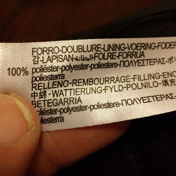 Zara faux leather pants womens S Small black quilted relaxed straight leg - Picture 4 of 8